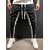 Ruggstar Cotton Trackpant For Mens ( Black white 8 patti+Black Red ) Pack of 2 pcs