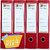 BindEx Premium Quality Office Lever Arch Box File (Red) Pack of 4