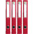 BindEx Premium Quality Office Box Cobra File Laminated (Red) Pack of 4