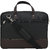 AQUADOR laptop cum messenger bag with black brown faux vegan leather(Code AB-S-1461-Black Brown)