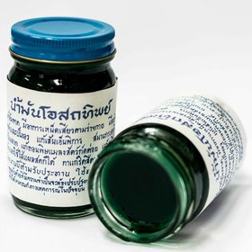 Yodgang WatPoosod thip Thai massage pain relief skin, knee pain for Trainer 50g (Green)