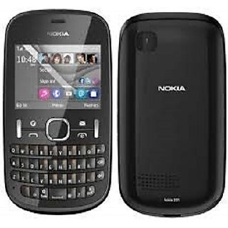 nokia asha 201 black keypad mobile