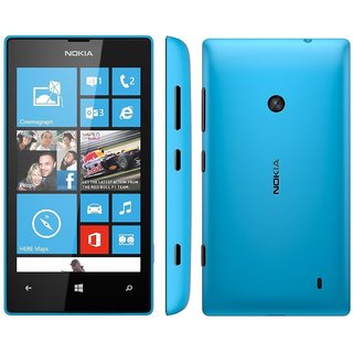 nokia lumia 520 blue touch screen mobile