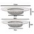 Evershine Stainless Steel Sink Strainer, Wash Basin Jali, Pack Of 2 Pieces(Size- 9cm And 11cm) basin jali (0203)