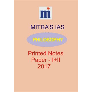 Mitra Philosophy IAS Optional Printed Notes-2017 Mitra's IAS