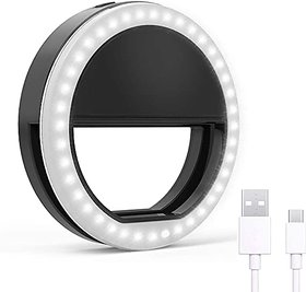 Soft White Color Selfie Ring Light with 3 Modes and 36 LED for Photography,Video Photo Shoot