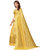 Rumon Striped Handloom Handloom Viscose Blend Saree (Yellow)