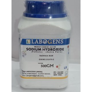 LABOGENS SODIUM HYDROXIDE pellets Extra Pure 500GM LABOGENS SODIUM HYDROXIDE pellets Extra Pure 500GM