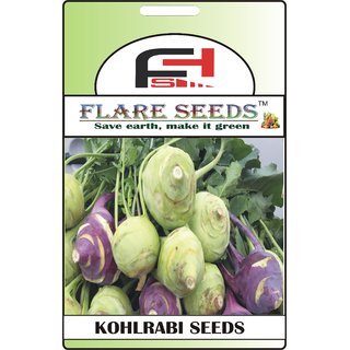                       FLARE SEEDS Kohlrabi seeds - 50 Seeds Pack                                              