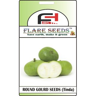                       FLARE SEEDS Round Gourd Seeds -20 Seeds Pack                                              