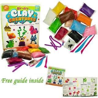 50 Pack Of Air Dry Clay Modeling Crafts Kit