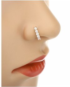 Gold Plated Traditional Nose Ring Bollywood Nath Women And Girls Fashion Jewelry