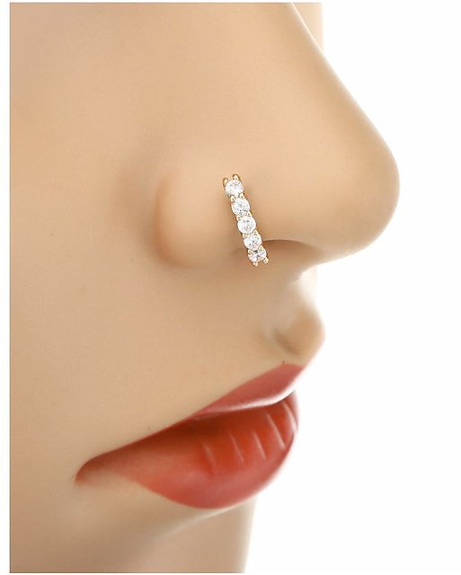 Twist U Shape Nose Ring, Women Piercing Body Jewelry, Fake Nose/lip Rings -  Etsy