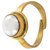 Raviour Lifestyle Pearl (Moti) 7.00 Ratti White Pearl 100% Original Gemstone Ashtadhatu Rashi Ratna Ring
