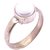 Raviour Lifestyle Pearl (Moti) 10.00 Ratti White Pearl 100% Original Gemstone Ashtadhatu Rashi Ratna Ring