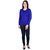 Ogarti woollen full sleeve Round neck Royal Blue Women's  Sweater