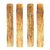 Gola International Natural Wood Incense Holder/Agarbatti Stand Gifts Wooden Handicrafts Standard (Pack of 4)