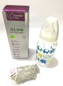 glow in the dark feeding bottle with bottle cover (150 ML)