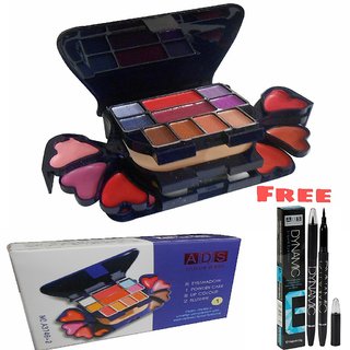                       Ads Makeup Kit A3746-2 (22 g) With Ads Dynamic Liquid Eyeliner Pen Free                                              