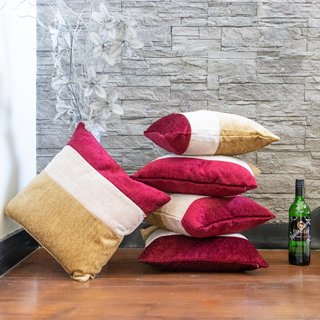 Atteractive Cushion cover Pack of 5 Real desi