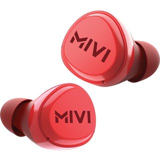 Buy Mivi DuoPods M20 True Wireless Bluetooth Headset (Red ...