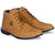 Men's High Ankle Boots Party Wear Outddor Tan Synthetic Leather Shoes (KT-1861)
