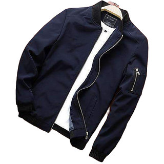 Buy Pause Zipper Slim Fit Bomber Jacket for Men Online @ ₹1569 from ...