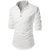 UniVibe White Color Lilen Designer Kurta Style Shirts For Men's