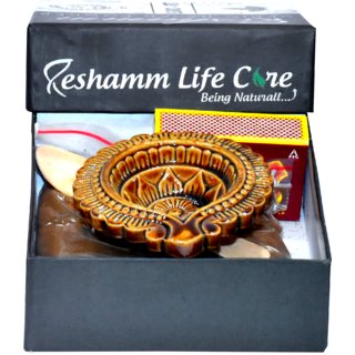                       Reshamm Life Care Organic Natural Vedic Havan Powder Made of 97 Herbs for Daily Complete Havan (50g)                                              