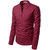 UniVibe Maroon Color Lilen Designer Kurta Style Shirts For Men's