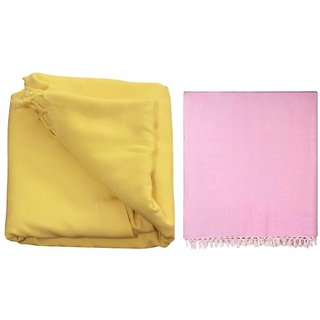Bhagalpuri Handloom Organic Dull Andi Chadar ( Pack of 2 )