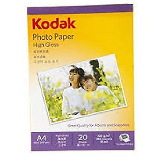 JUST ONE CLICK KODAK PHOTO PAPER A4 210 X 297 MM , 20 SHEETS , 200 G/M