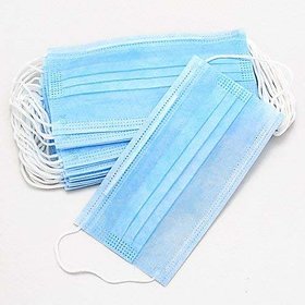HomeStore-YEP 3 Ply Non Woven Surgical Face Mask,With Ear Loop,Great For Air Pollution,Virus Protection (Pack of 6 Pcs)
