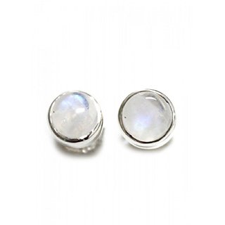                       CEYLONMINE-moonstone stud Earrings Original & Effective Sterling Silver  Earrings For Women & Girls                                              