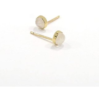 CEYLONMINE- Semi-Precious Moonstone Gold Plated Stud Beautiful Earring For Women Girls CEYLONMINE- Semi-Precious Moonstone Gold Plated Stud Beautiful Earring For Women Girls