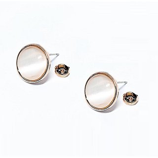 CEYLONMINE-moonstone stud Earrings Original & Effective Gold Plated Earrings For Women & Girls CEYLONMINE-moonstone stud Earrings Original & Effective Gold Plated Earrings For Women & Girls