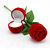 Silver Plated Adjustable Ring with 1 Piece Red Rose Gift Box  for Girls and women