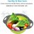 BPA Free Plastic Silicone Folding Strainer Kitchen Collapsible, Fruits Vegetables Washing Bowl Basket