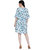 Manisha Fashion Women's Poly (semi lycra) Blue Dress