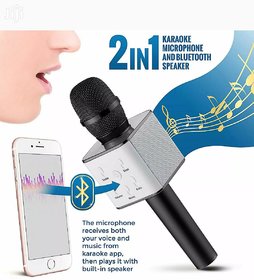Handheld Mic Q7 Wireless Bluetooth Karaoke Microphone for Singing with Speaker