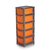 chest modular Orange 5 pcs drawer