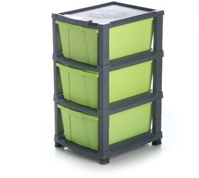 chest modular Green 3 pcs drawer
