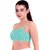 Women's Girl's Padded-Removable(Multicolour-Free Size) SIX STRAP Bra -Combo Of 3
