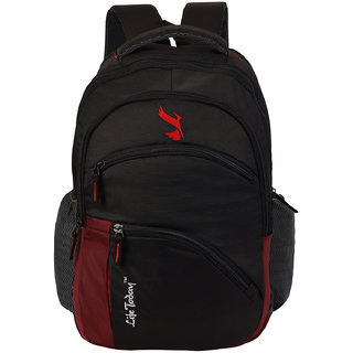 Life Today 38 Ltrs, 48 cms Casual Backpack(Black+Red)