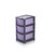 chest modular Purple 3 pcs drawer