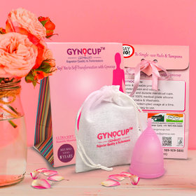 GynoCup Reusable Menstrual Cup for Women Safe, Easy-to-Use  Comfortable for All Lifestyles (Medium)