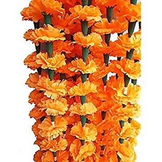 Artificial Marigold Decorative Flower Garlands (Pack of 5)