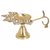 Brass Hindu Puja Camphor Burner Lamp Panch Aarti - 5 Face For Puja