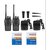 Artek BF-888S BF888S Rechargeable Long Range Walkie Talkie 16 Channels Two Way Radio with earpiece (1 Pair), Black (Line