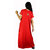 Riyashree women's Cotton Embroidery Nighty Red Free Size